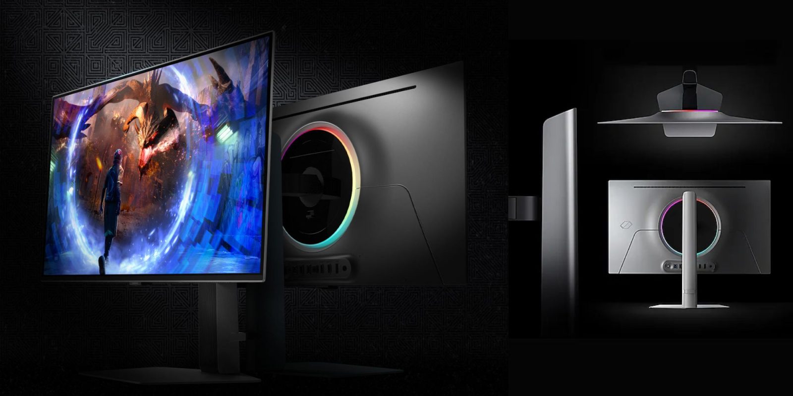 Image showing renders of Samsung's Odyssey G60SD gaming monitor.