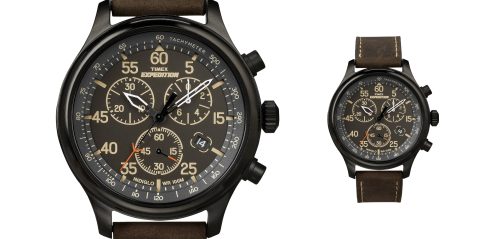 A close up of a watch