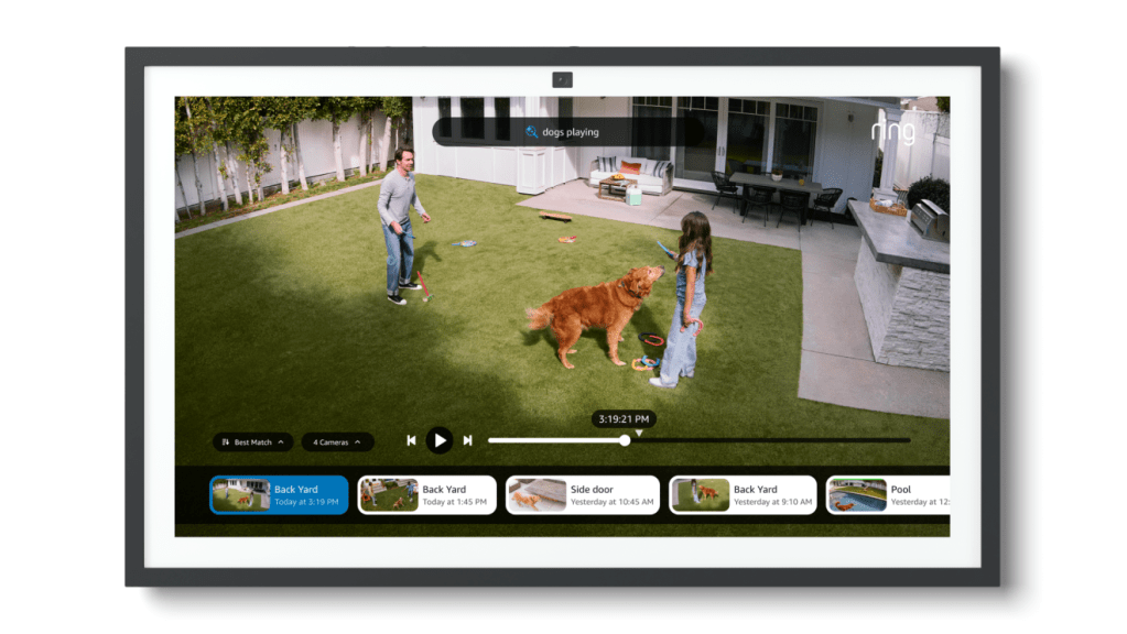 A screen shot of a television