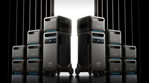 A group of black and grey electronic devices