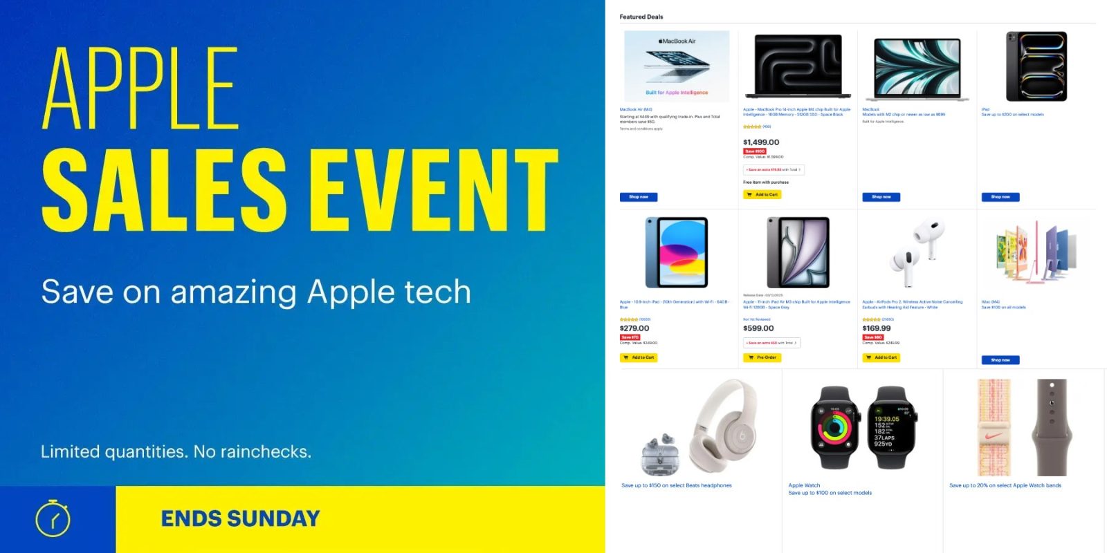 Apple sale event now live
