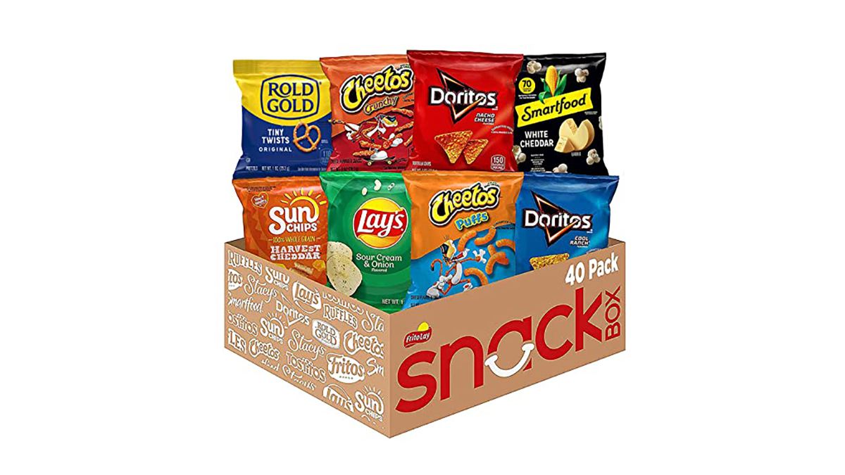 A box of snacks