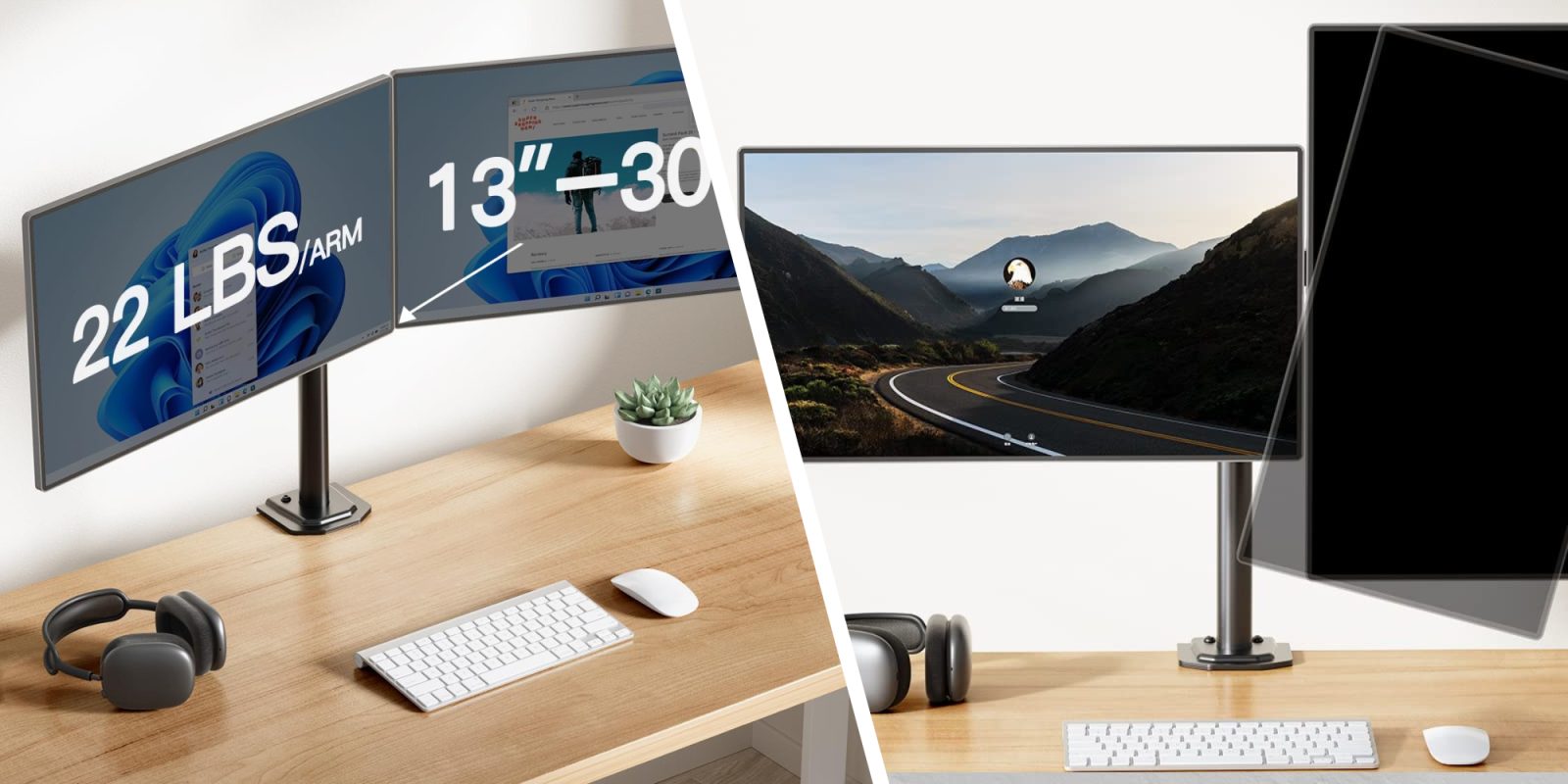 A computer screen on a desk