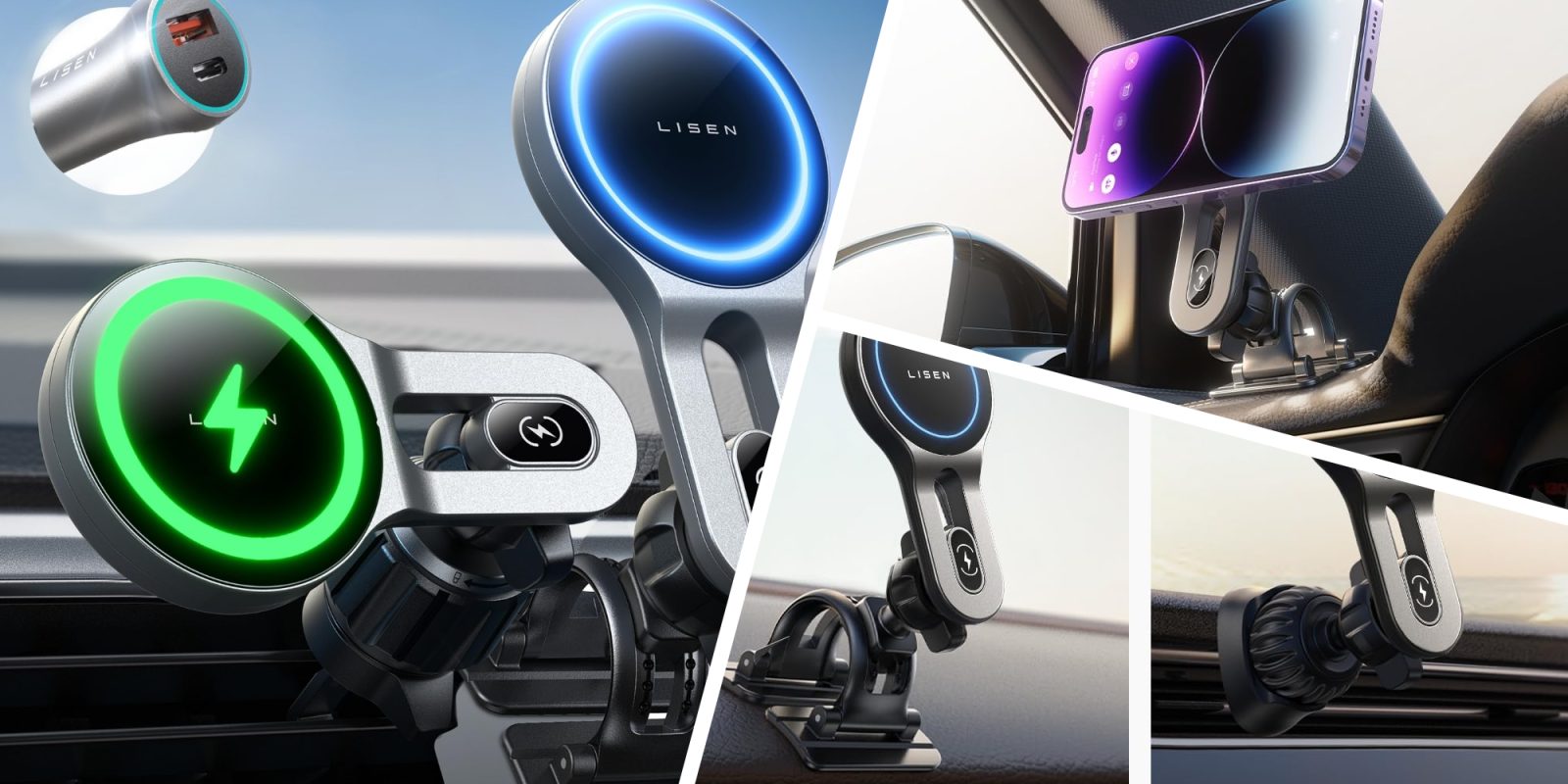 A collage of a device