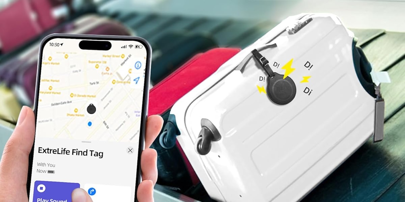 Luggage Tag with built-in Find My