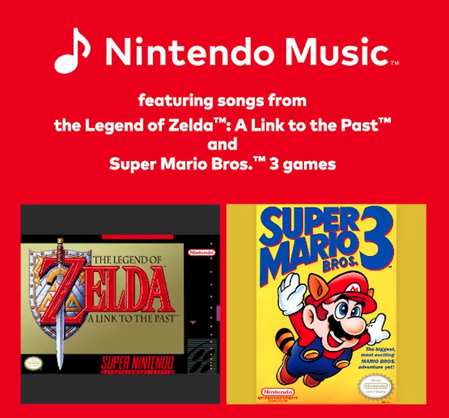 A red and white advertisement with a red background