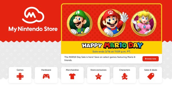 Nintendo eShop Mario Day deals