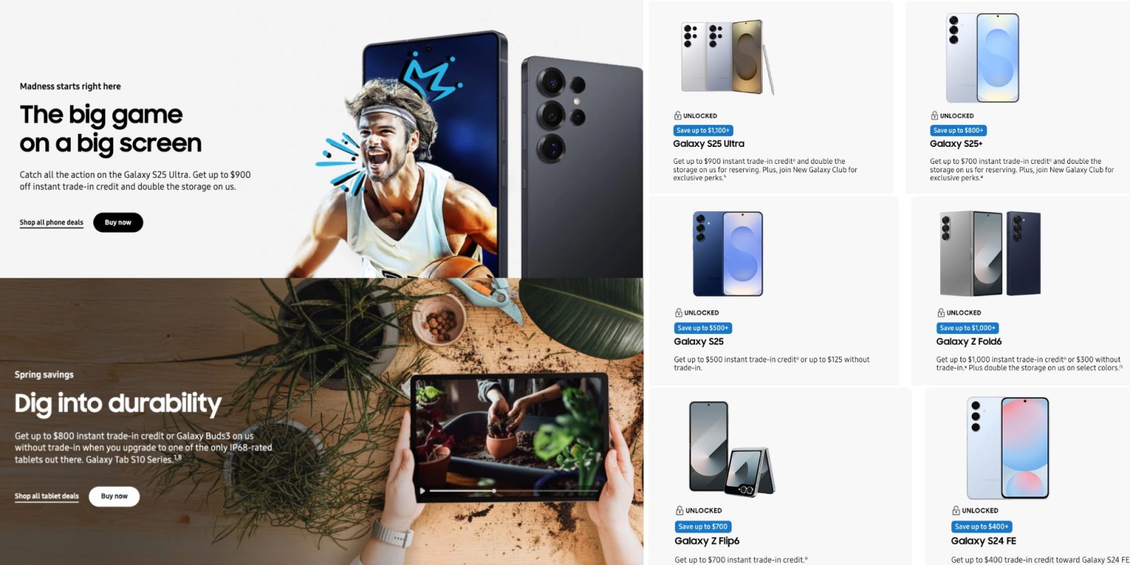 Samsung March Madness S25 sale