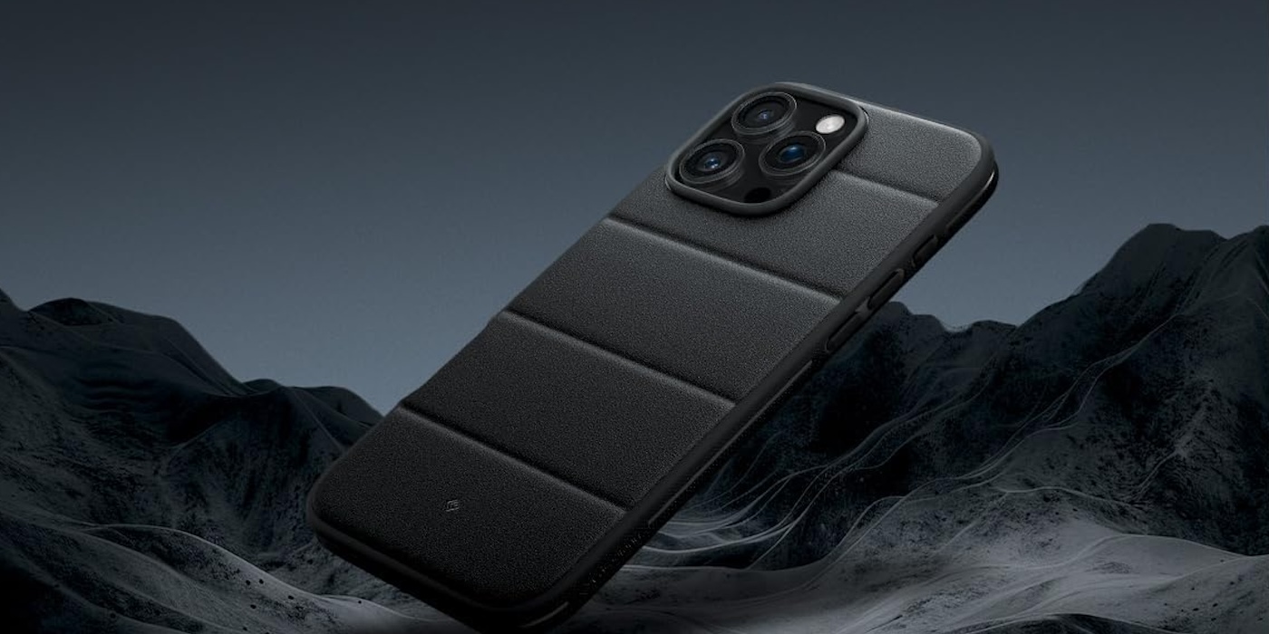 A black cell phone with four cameras