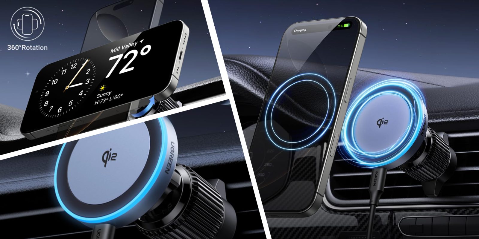 A device with a screen and a circular device in the middle