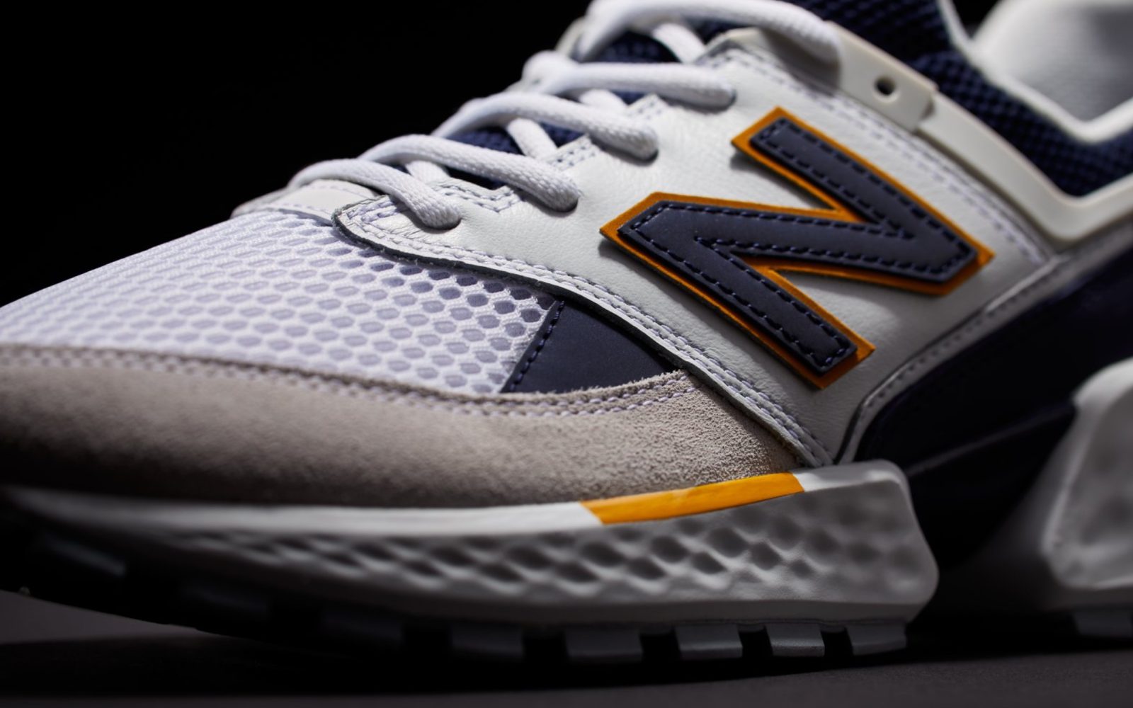 A close up of a shoe