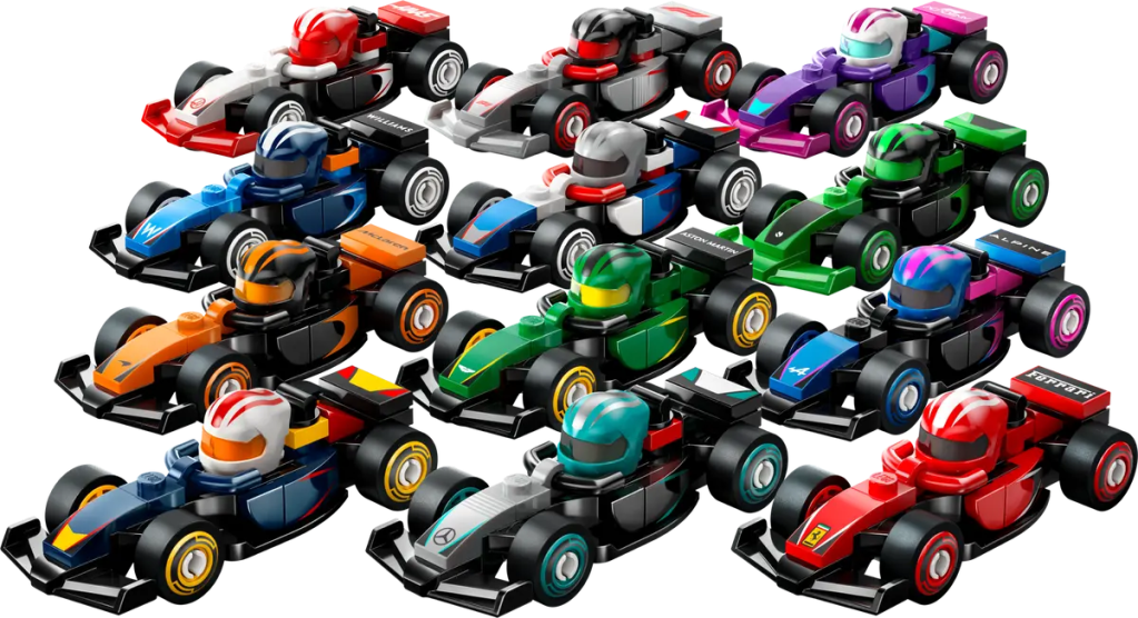 A group of toy cars