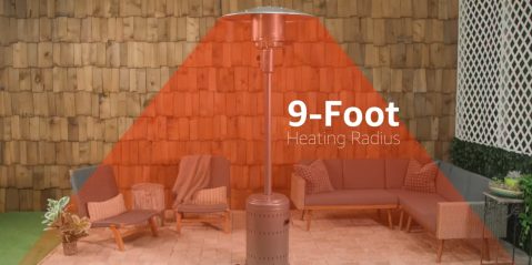 A heater in front of a wood wall