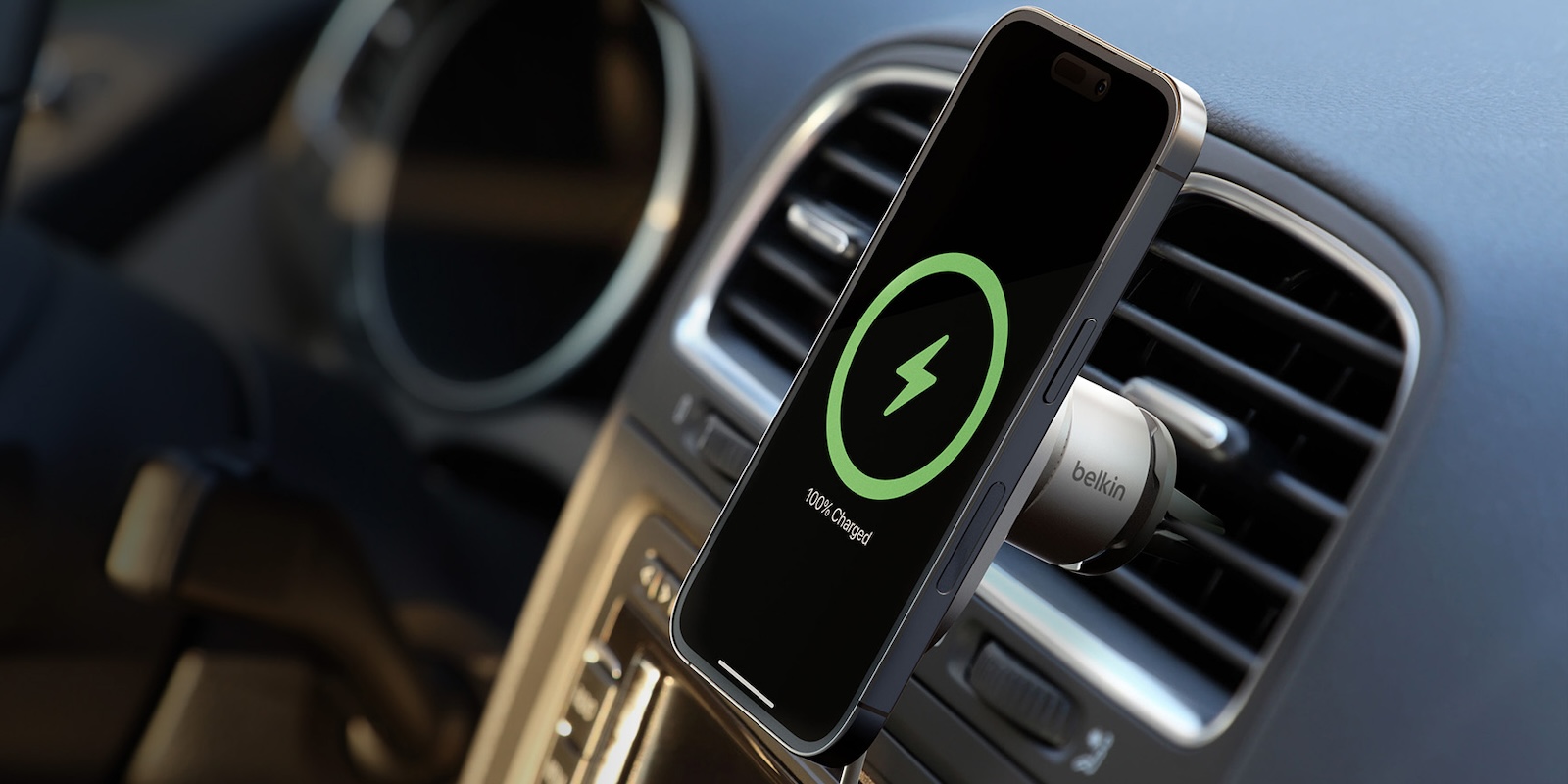 Belkin BoostCharge Pro 15W MagSafe Wireless Car Charger