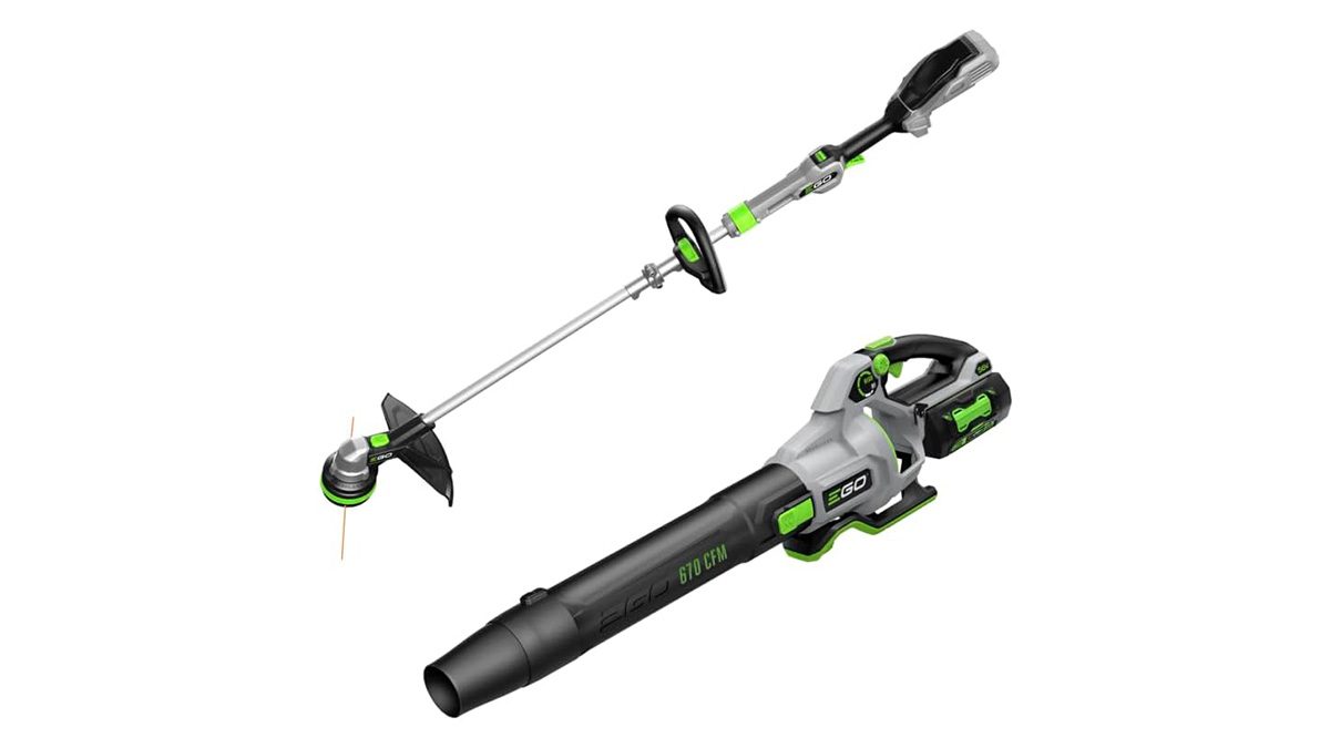 A green and black lawn mower