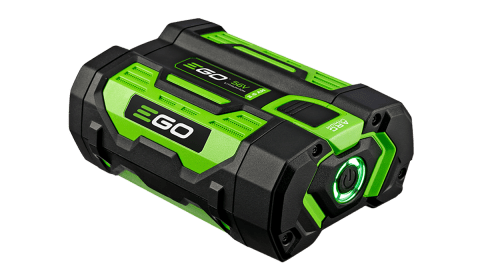 A green and black battery