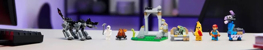 A toy figures on a table