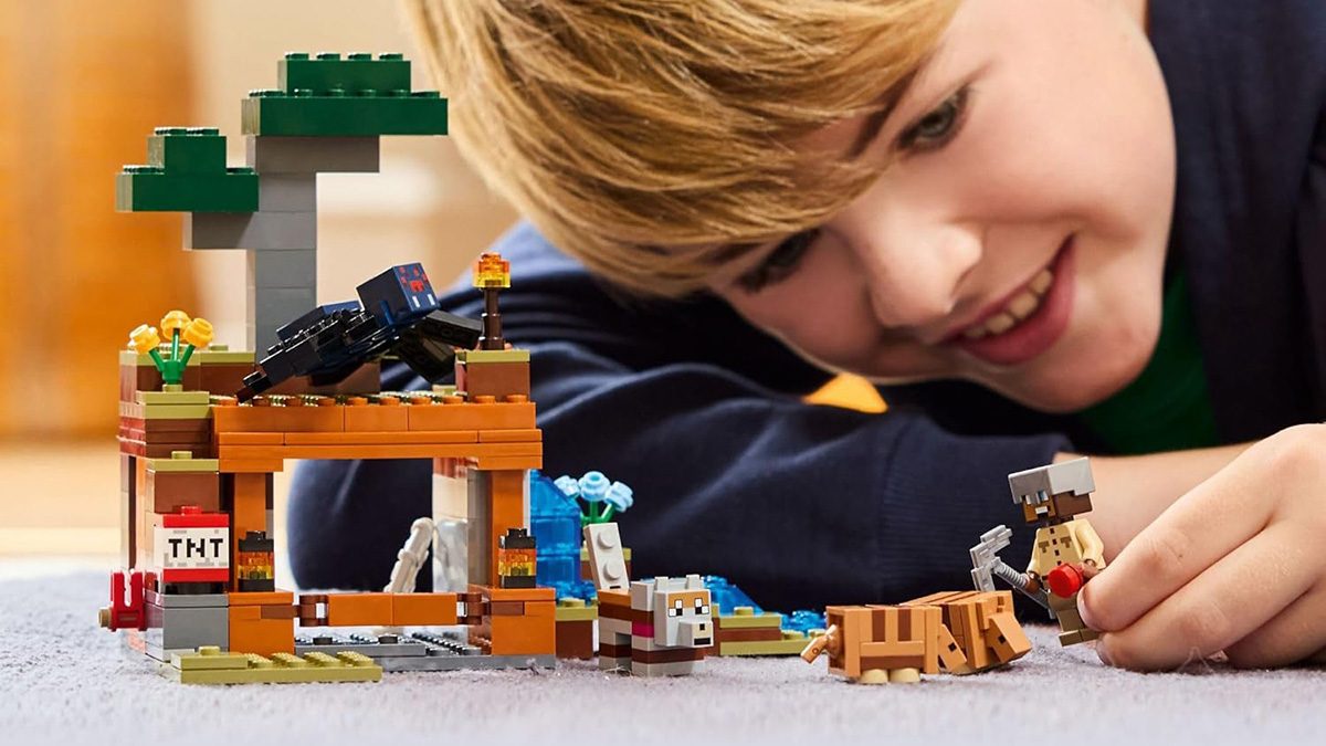 A child playing with a toy