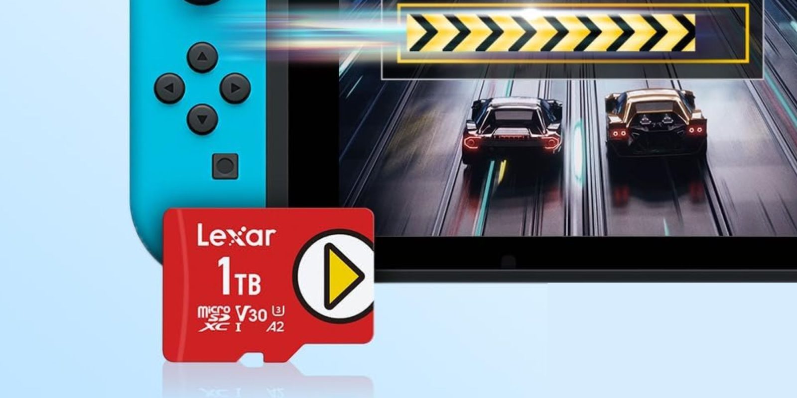 Image showing a render of Lexar's PLAY microSD.