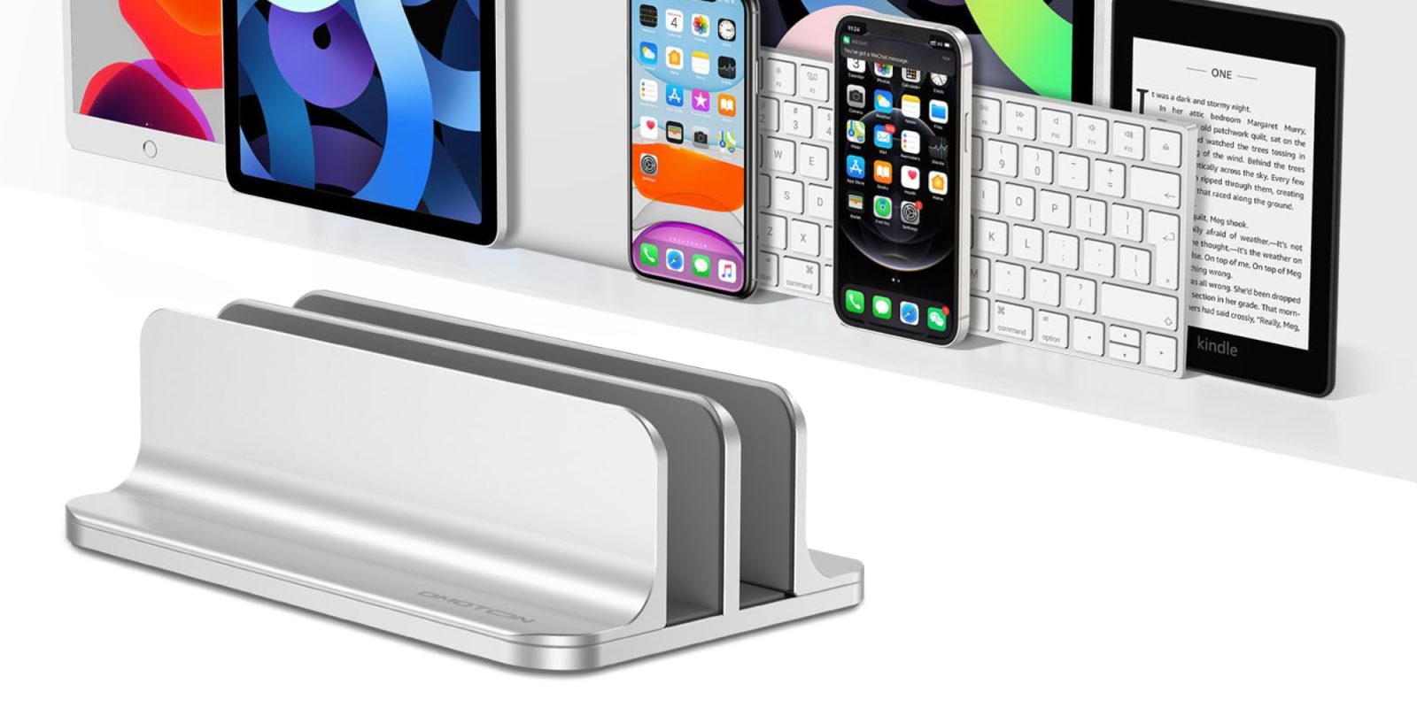 A group of cell phones and a keyboard