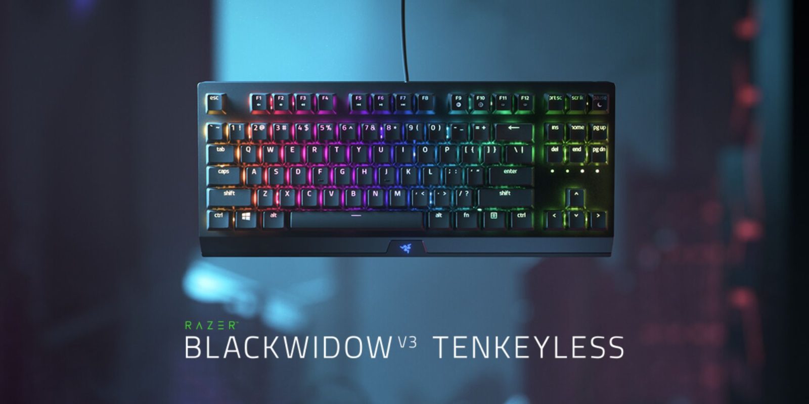 Image showing a render of Razer's BlackWidow V3 TKL keyboard.