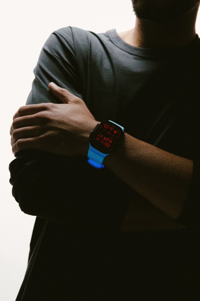 A person wearing a watch