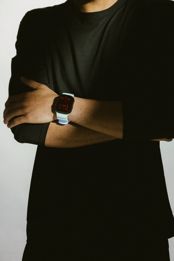 A person wearing a watch