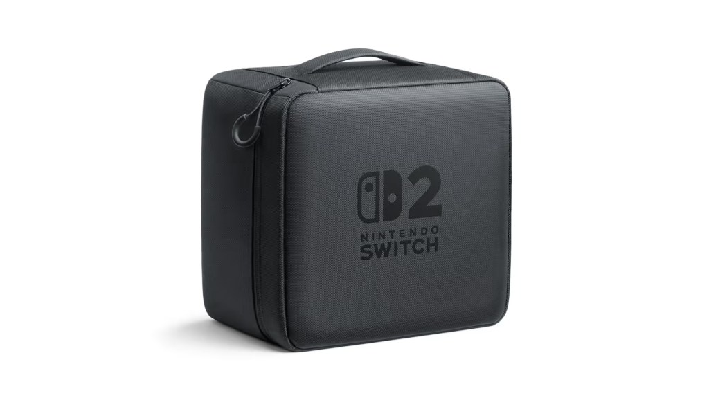 A black square object with a logo on it