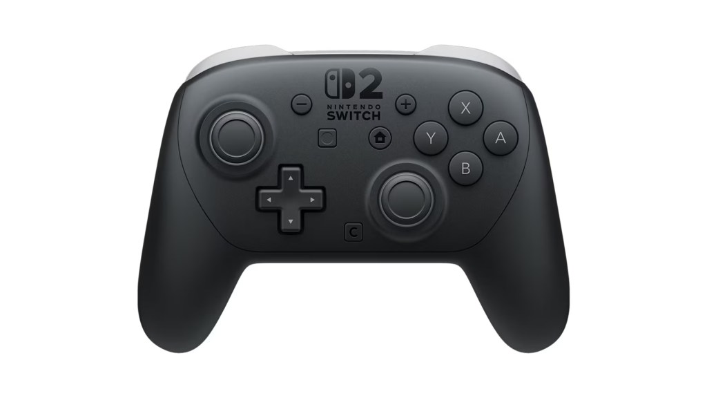 A black video game controller