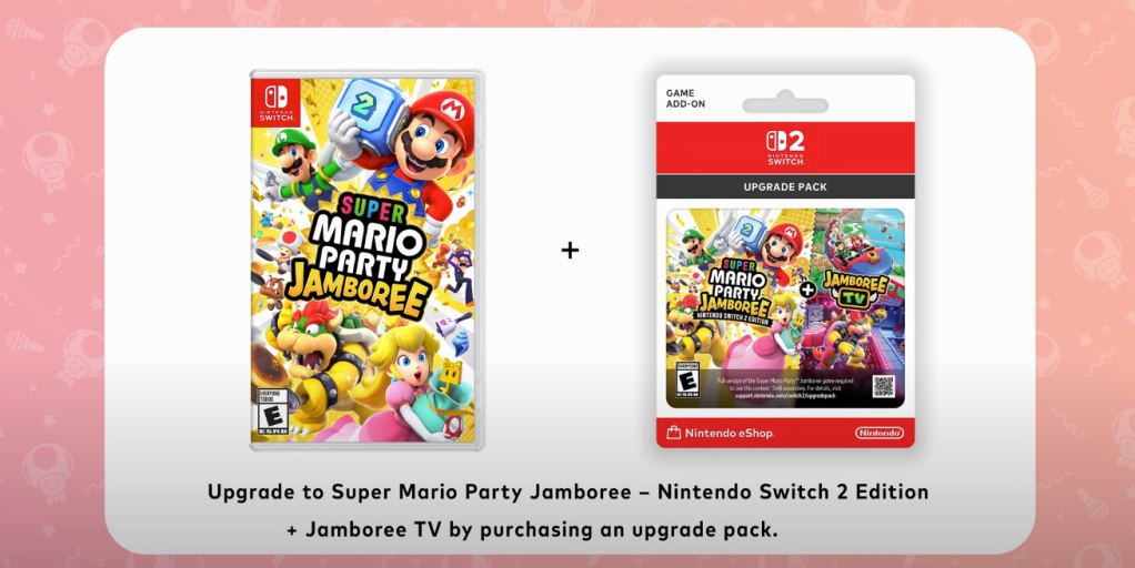 A video game card and a package