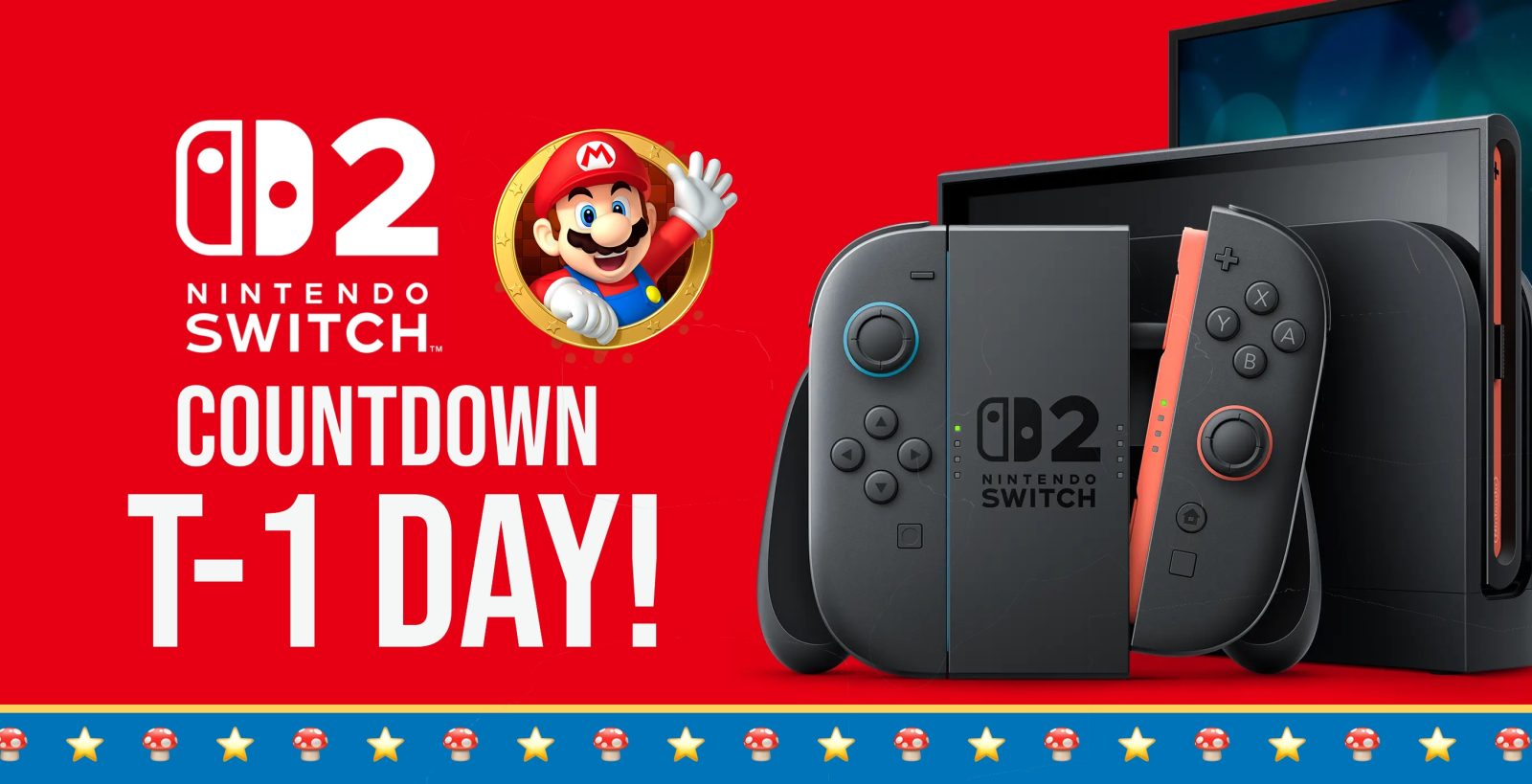 A video game console with a cartoon character