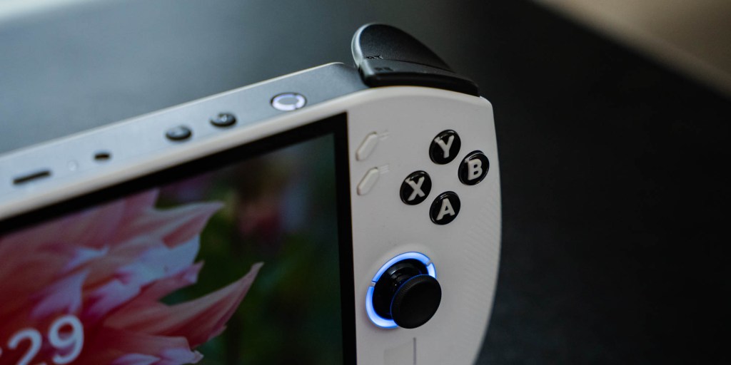 A close up of a gaming device