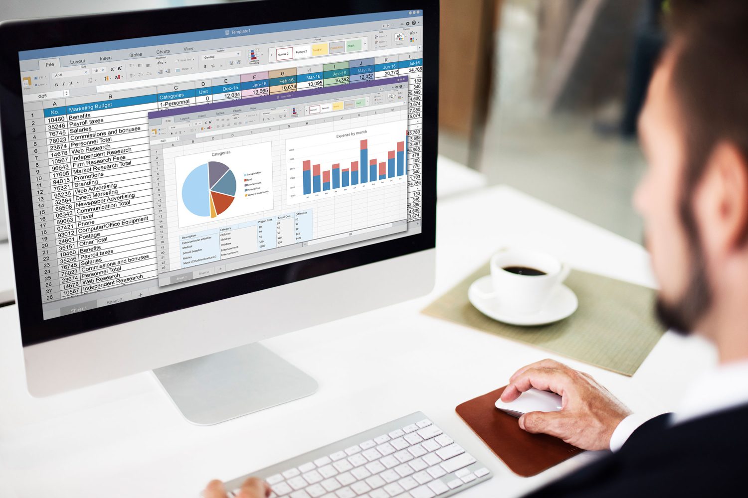 A person using a computer