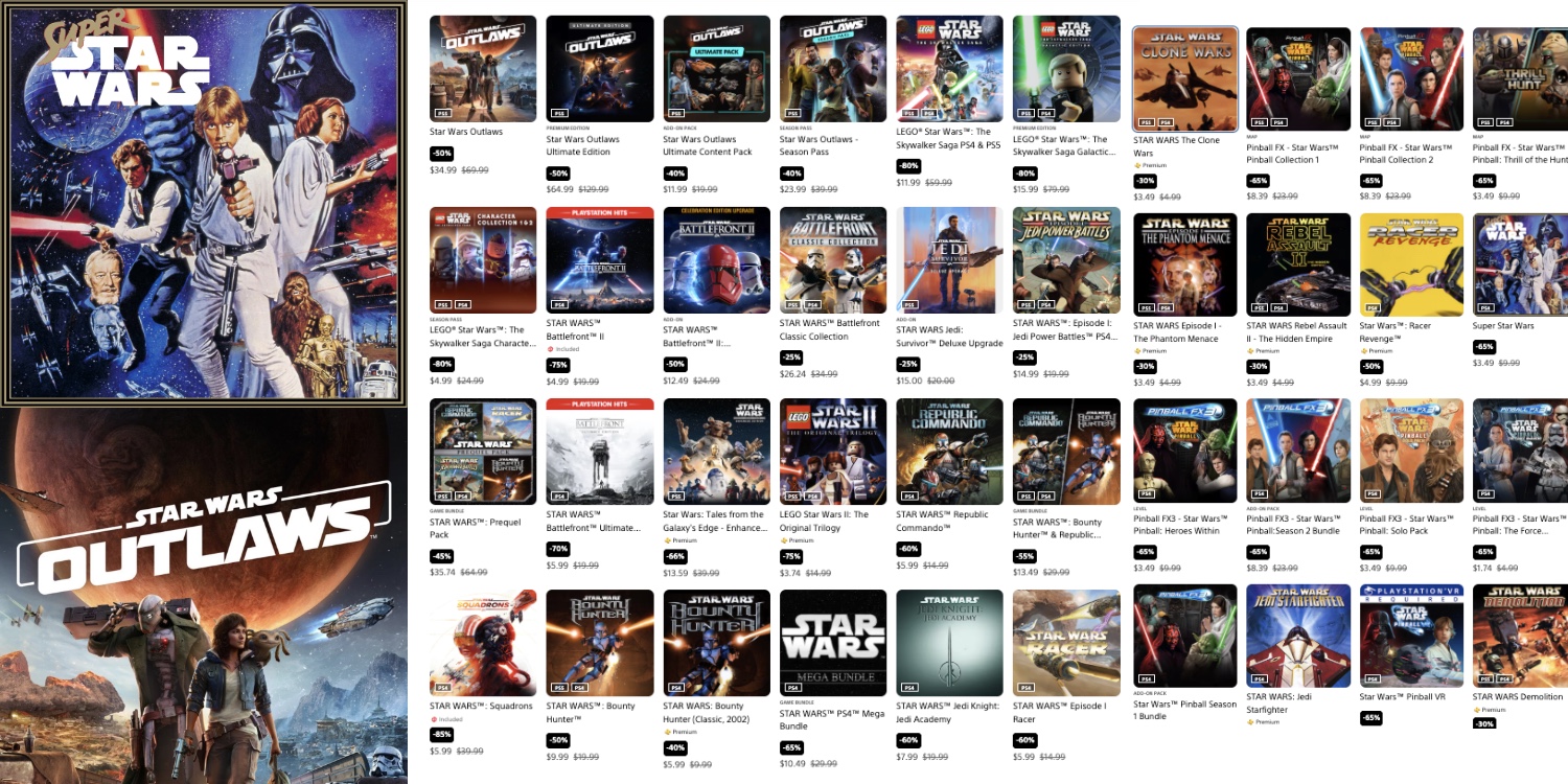 2025 PlayStation Star Wars Day Sale