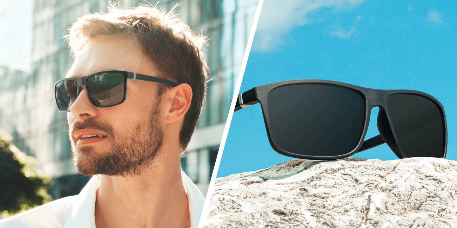 A man wearing sunglasses