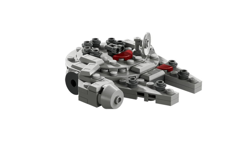 A toy spaceship made of lego