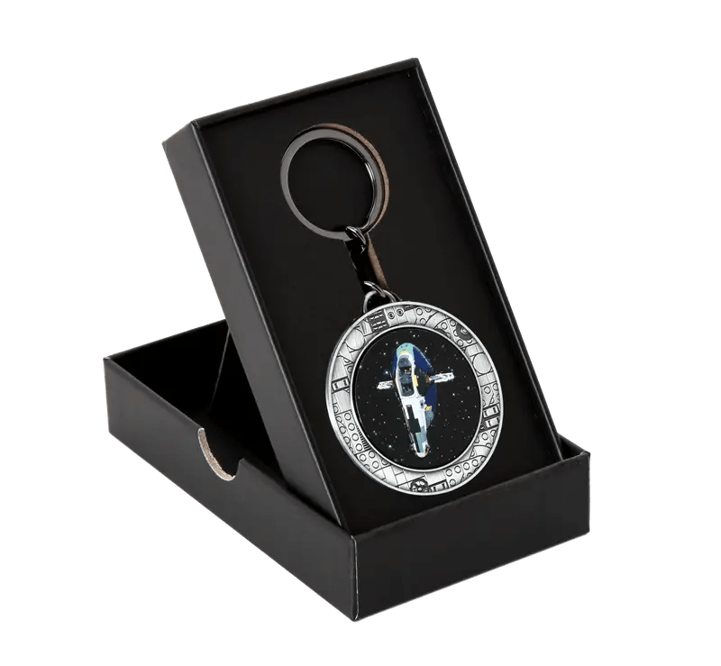 A key chain in a box