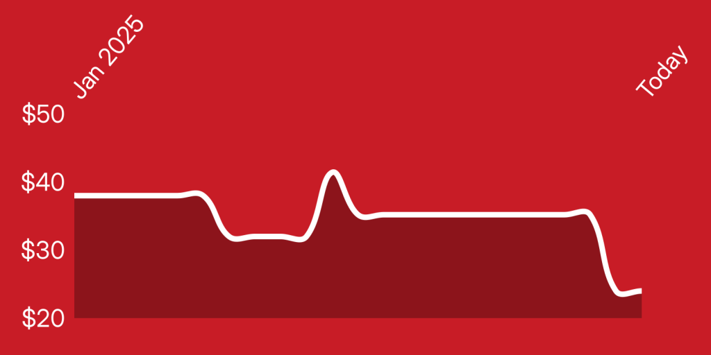 A line drawing of a heartbeat