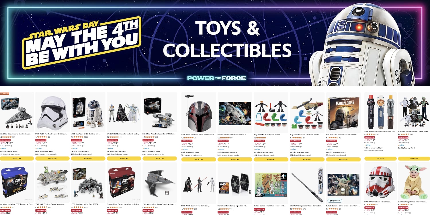 Amazon May the 4th Star Wars deals