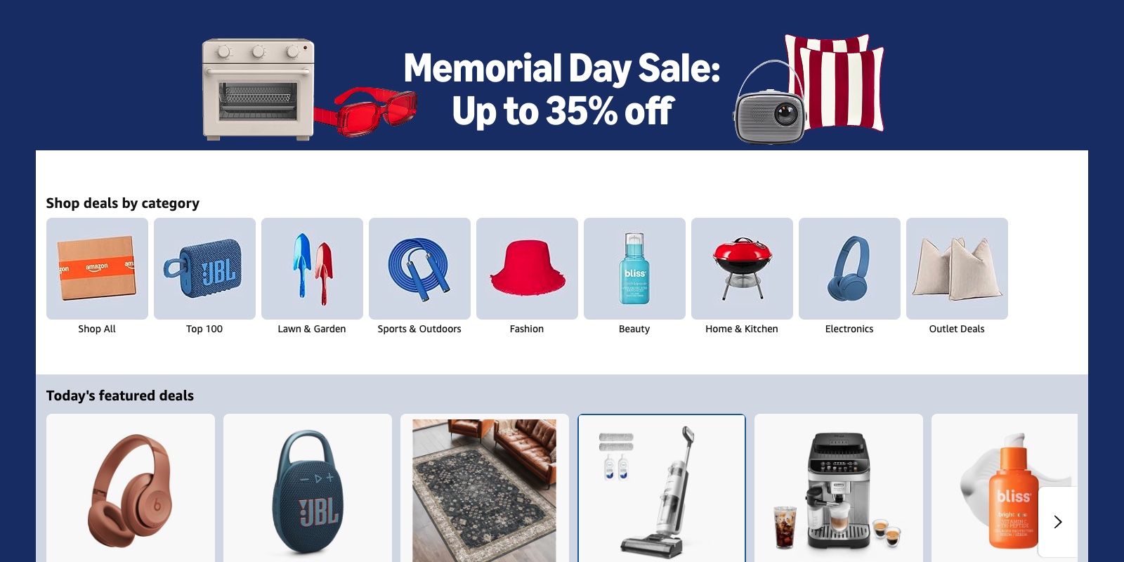 Amazon early Memorial Day sale