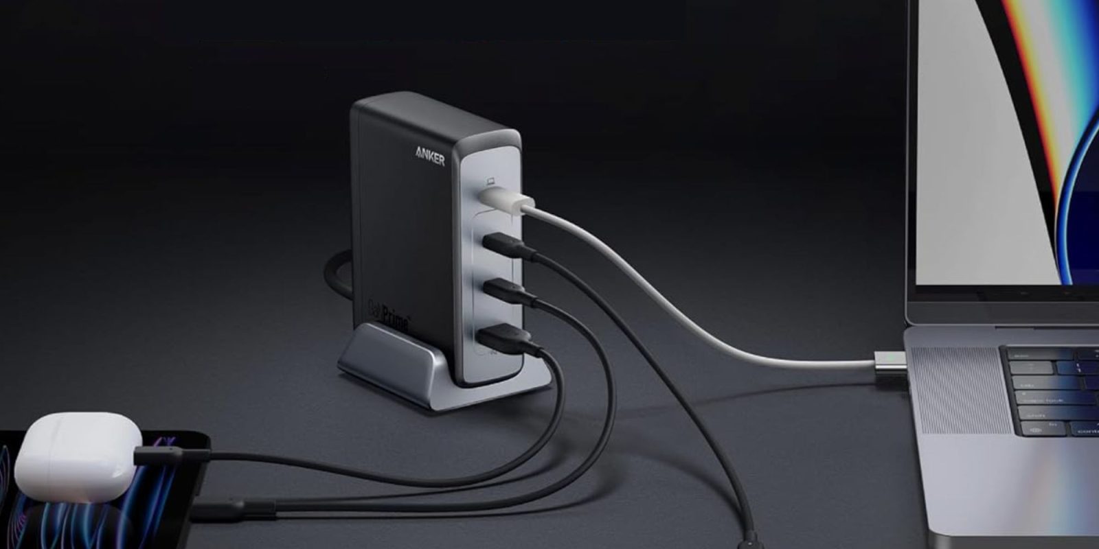 Image showing Anker's 4-port USB-C charger.