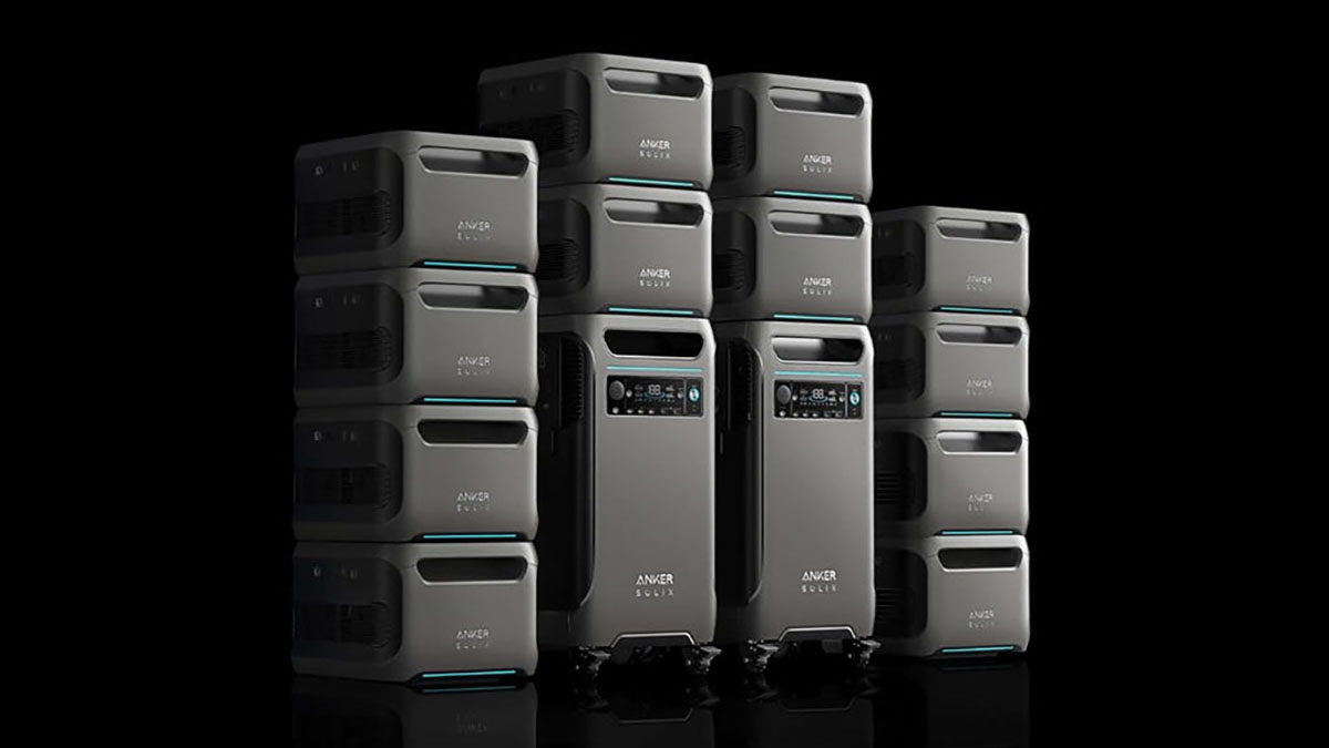 A group of grey rectangular objects