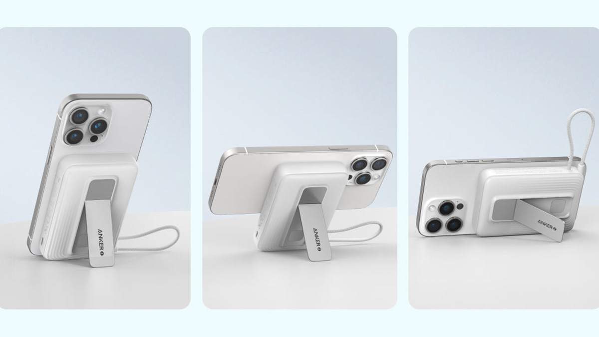 A phone charging device with a stand