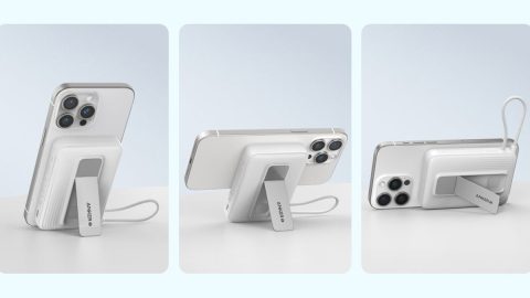 A phone charging device with a stand