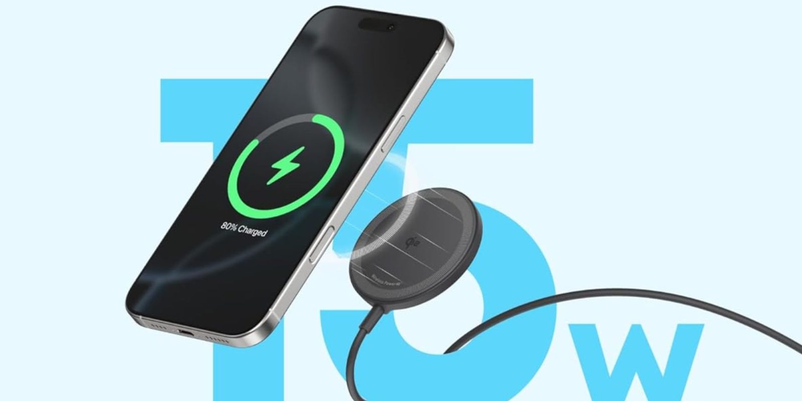 Image showing Anker's 15 Qi2 wireless charger.