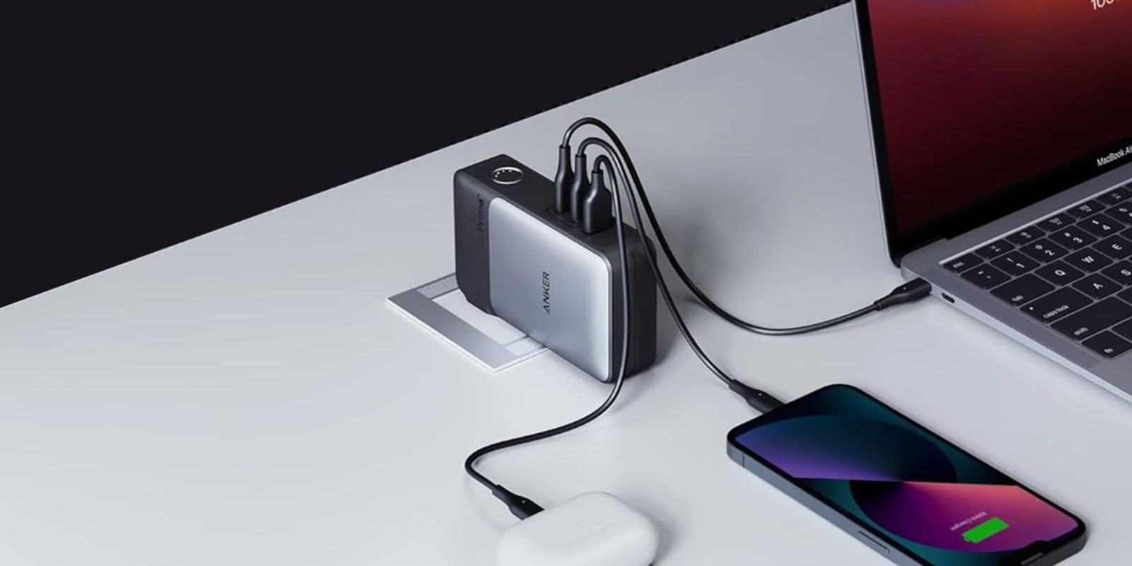 Anker hybrid 2-in-1 power bank and wall charger.