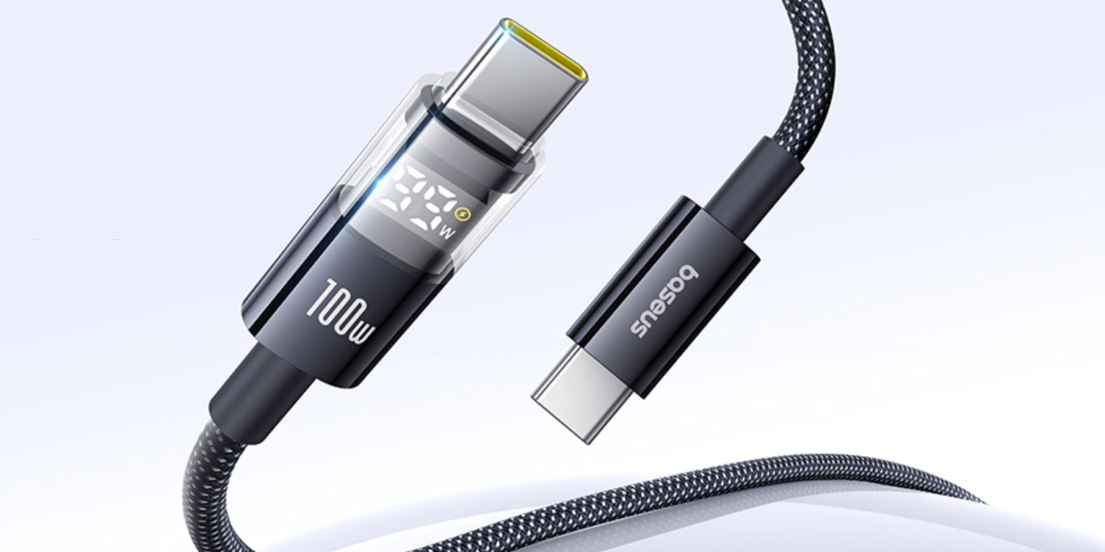 Image showing a close of Baseus 100W cable.