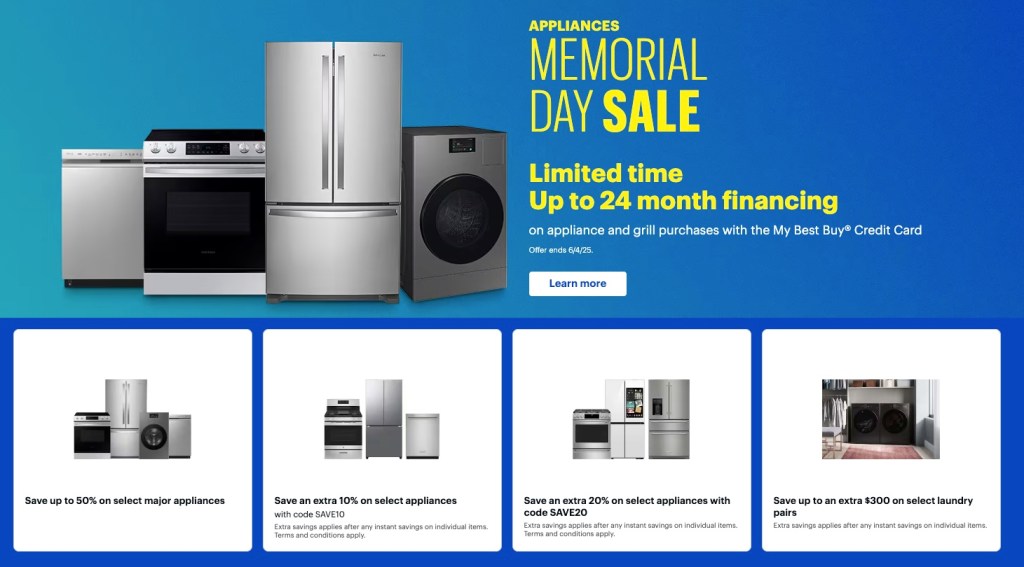 A advertisement for a home appliance