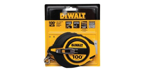 A yellow and black tape measure