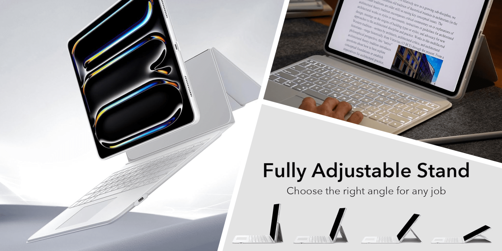 A collage of a laptop